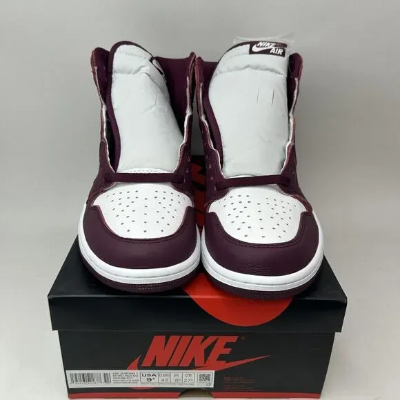 Nike Air Jordan 1 Retro High OG “Bordeaux White Silver” 2023